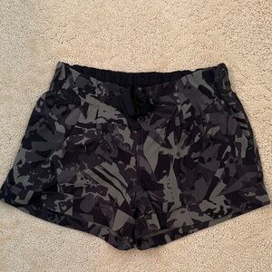lululemon athletica Camouflage Black and Gray Shorts